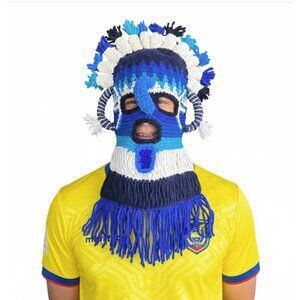⭐Os Handmade Exotic Adult Mask Aya Diablo Huma Incas Ecuador Inti Raymi festival